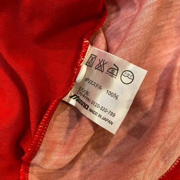 Mizuno Men's Vintage Jaspo Short Sleeve Polo Shirt Medium Made In Japan - Picture 7 of 7